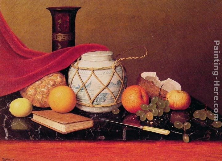 William Michael Harnett Still Life with Ginger Jar